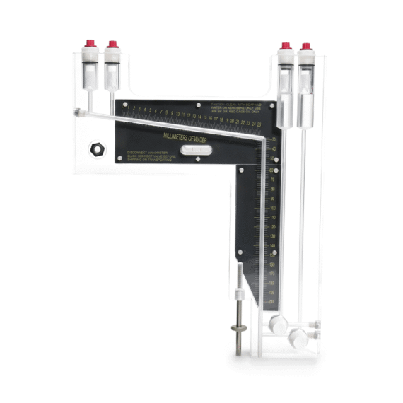 00588M_Dual Column Panel Mount Manometer 0-200 mm H20