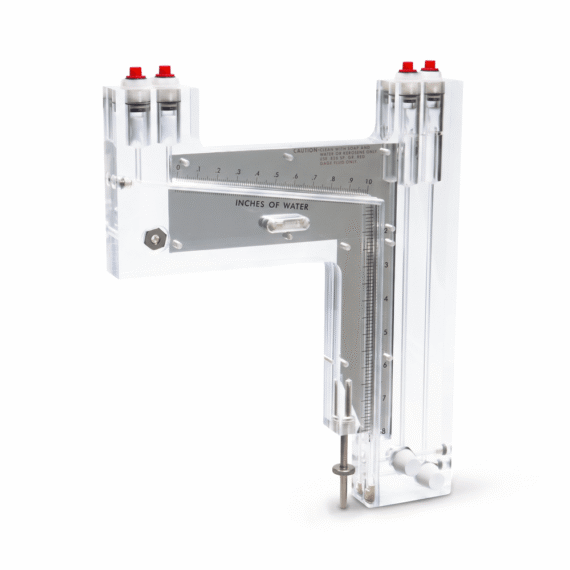00588_Dual Column Panel Mount Manometer 0-8″ H20