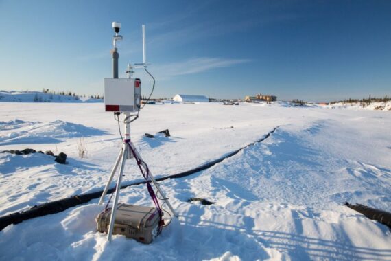 Met One E-Sampler in the Snow