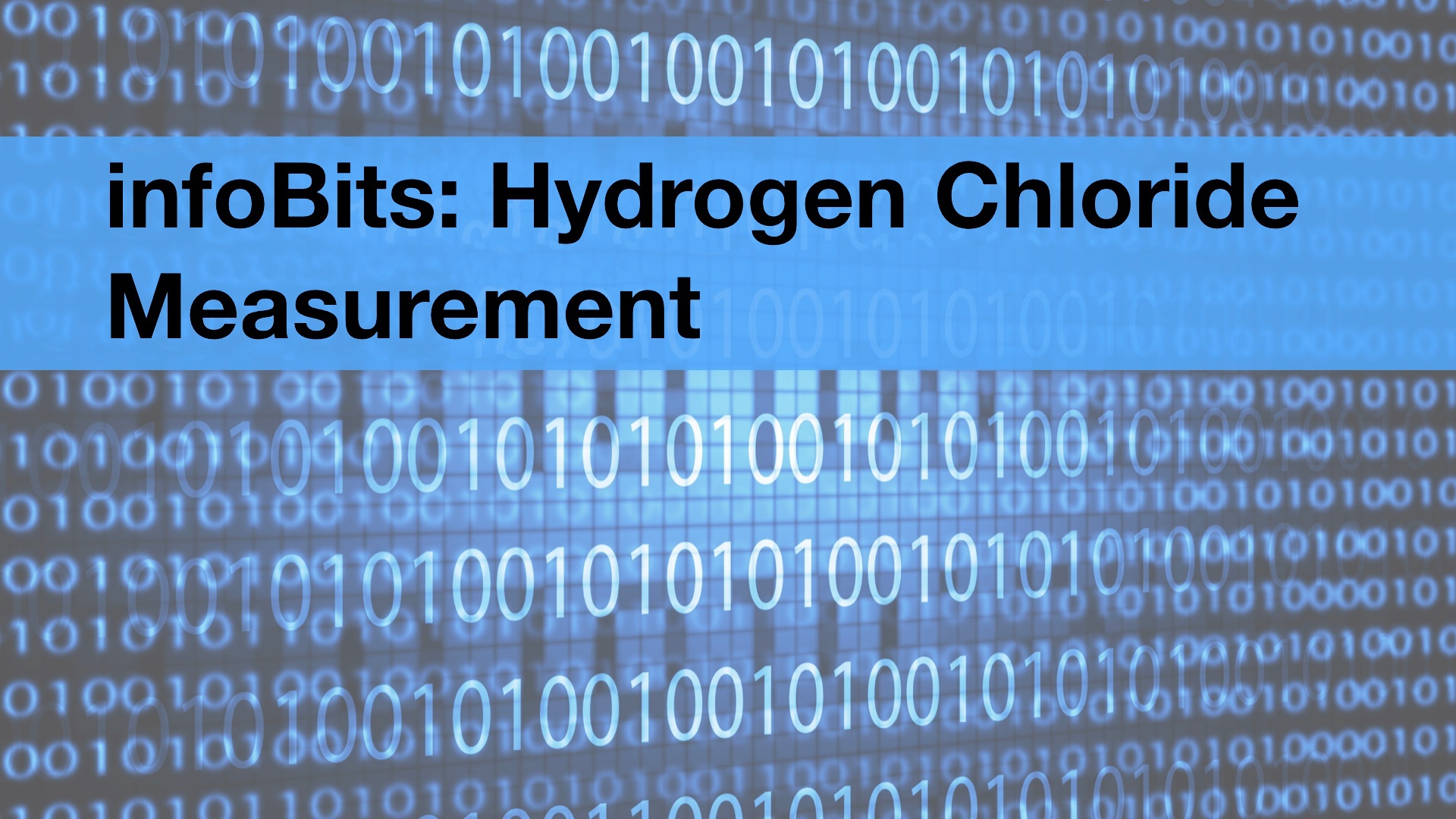 infoBits: Sampling Hydrogen Chloride (HCl) from Stacks