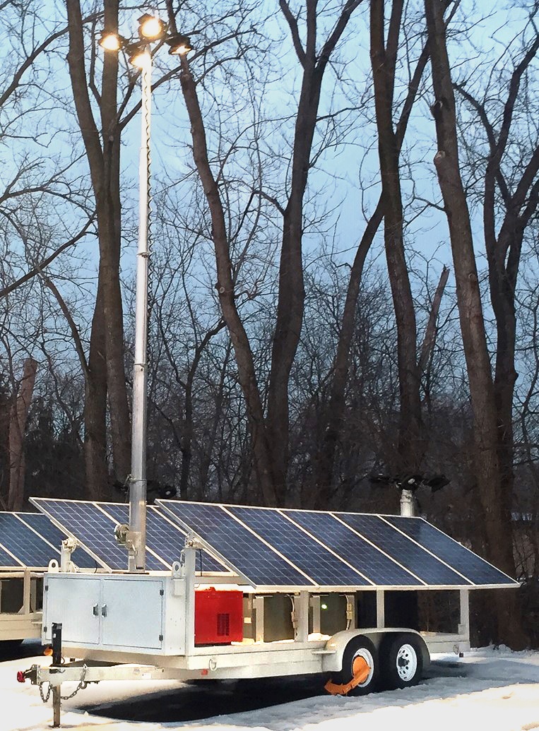 SCT-20 Mobile Solar Generator with Light Towers