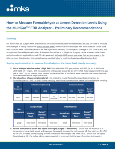 MKS LDL Formaldehyde PDF Preview