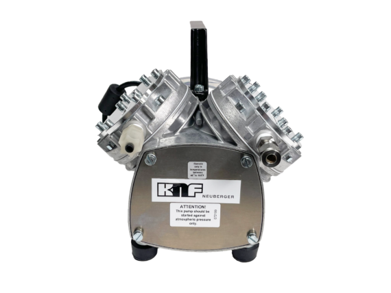 KNF Dual-Head Diaphragm Vacuum Pump - Front