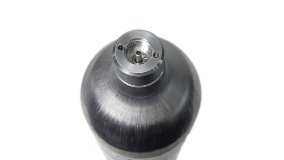 58L Disposable Cylinder - Common - Top Angled