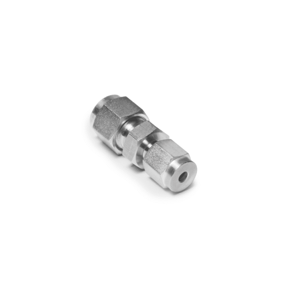 World-Lok_80-050291_Tube to Tube - Bulkhead Reduce Union, 316L SS, 14 to 18